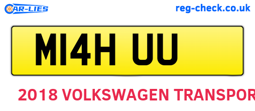 M14HUU are the vehicle registration plates.