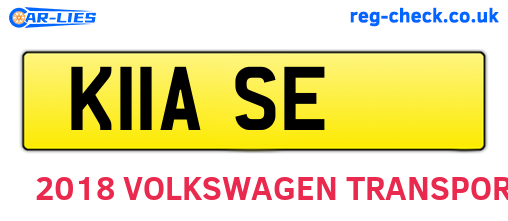 K11ASE are the vehicle registration plates.