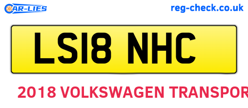 LS18NHC are the vehicle registration plates.