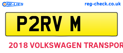 P2RVM are the vehicle registration plates.