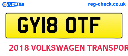 GY18OTF are the vehicle registration plates.