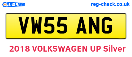 VW55ANG are the vehicle registration plates.