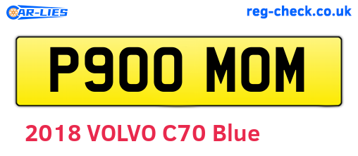 P900MOM are the vehicle registration plates.