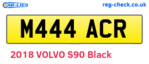 M444ACR are the vehicle registration plates.