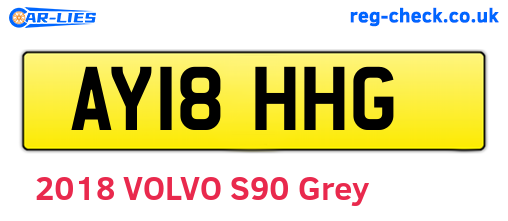 AY18HHG are the vehicle registration plates.