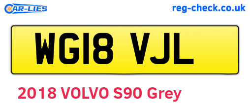 WG18VJL are the vehicle registration plates.
