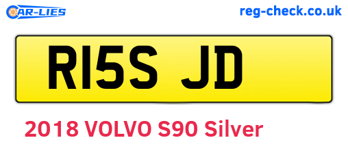 R15SJD are the vehicle registration plates.