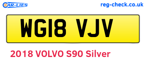 WG18VJV are the vehicle registration plates.