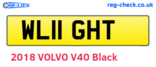 WL11GHT are the vehicle registration plates.