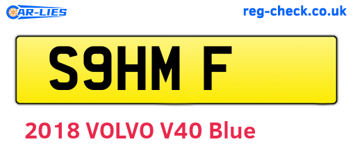 S9HMF are the vehicle registration plates.