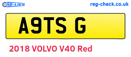 A9TSG are the vehicle registration plates.