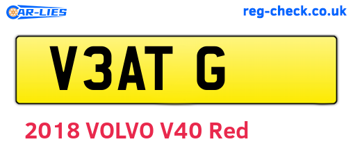V3ATG are the vehicle registration plates.