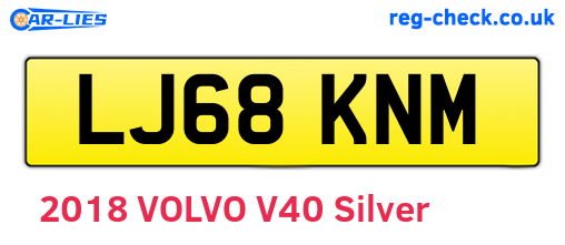 LJ68KNM are the vehicle registration plates.