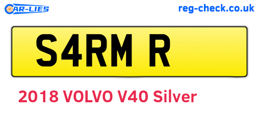 S4RMR are the vehicle registration plates.