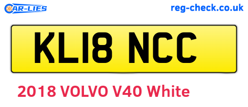 KL18NCC are the vehicle registration plates.