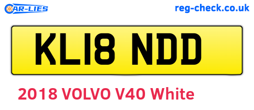 KL18NDD are the vehicle registration plates.