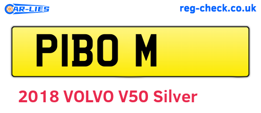 P1BOM are the vehicle registration plates.