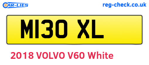 M13OXL are the vehicle registration plates.
