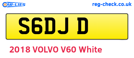 S6DJD are the vehicle registration plates.