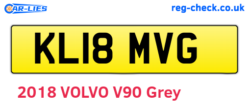 KL18MVG are the vehicle registration plates.