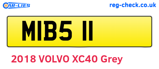 MIB511 are the vehicle registration plates.