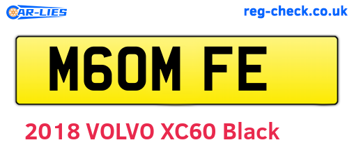 M60MFE are the vehicle registration plates.