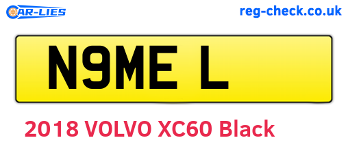 N9MEL are the vehicle registration plates.