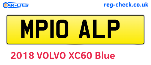 MP10ALP are the vehicle registration plates.