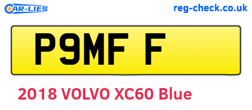 P9MFF are the vehicle registration plates.
