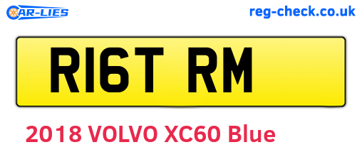 R16TRM are the vehicle registration plates.