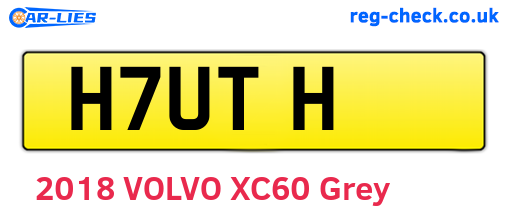 H7UTH are the vehicle registration plates.