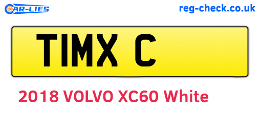 T1MXC are the vehicle registration plates.