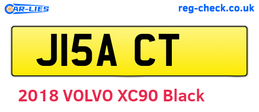 J15ACT are the vehicle registration plates.