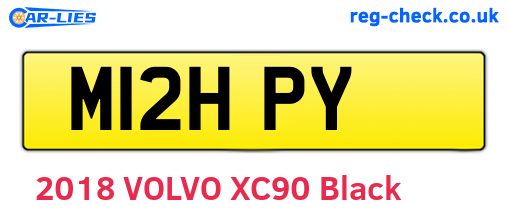 M12HPY are the vehicle registration plates.