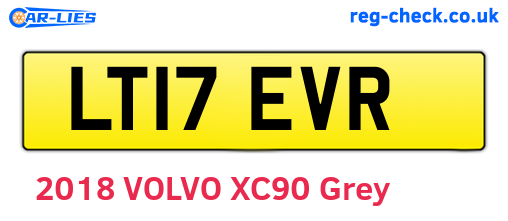 LT17EVR are the vehicle registration plates.