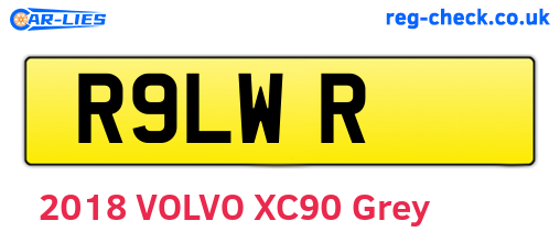 R9LWR are the vehicle registration plates.