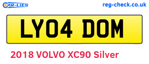 LY04DOM are the vehicle registration plates.