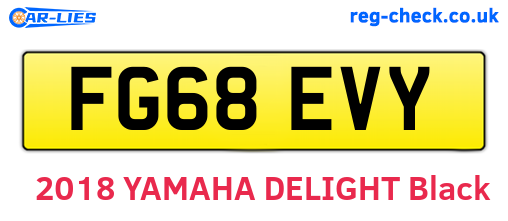 FG68EVY are the vehicle registration plates.