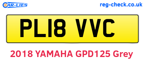 PL18VVC are the vehicle registration plates.