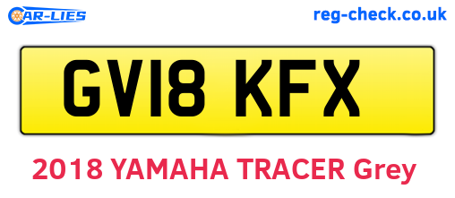 GV18KFX are the vehicle registration plates.