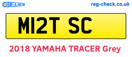 M12TSC are the vehicle registration plates.