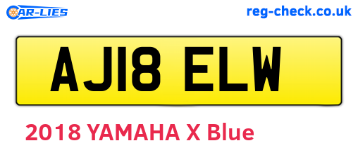 AJ18ELW are the vehicle registration plates.