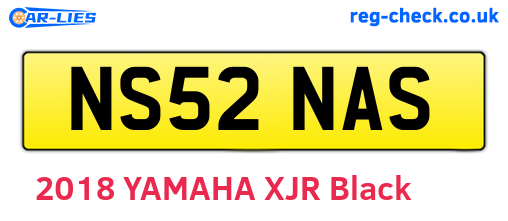 NS52NAS are the vehicle registration plates.