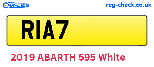 RIA7 are the vehicle registration plates.