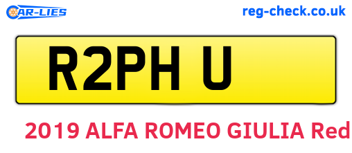 R2PHU are the vehicle registration plates.