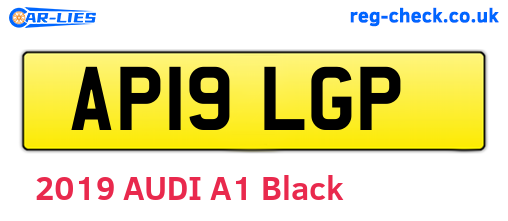 AP19LGP are the vehicle registration plates.