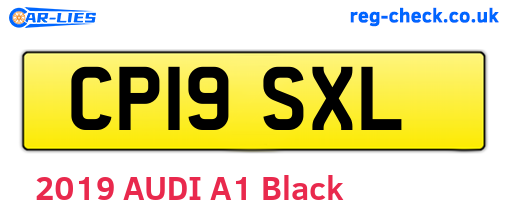 CP19SXL are the vehicle registration plates.