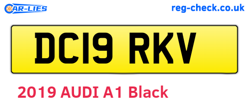 DC19RKV are the vehicle registration plates.