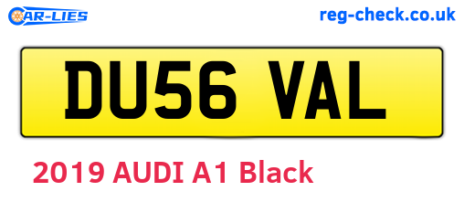 DU56VAL are the vehicle registration plates.