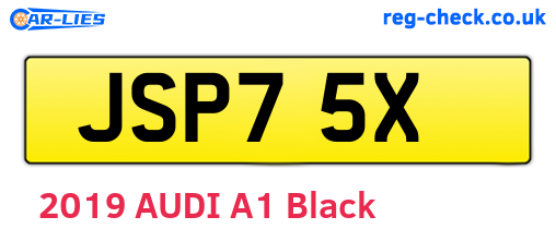 JSP75X are the vehicle registration plates.